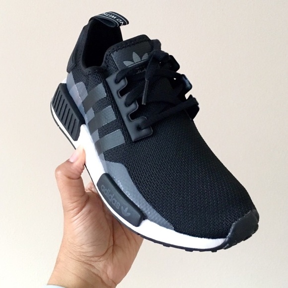 Adidas NMD R1 Black White - Picture 3 of 9